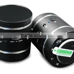 Bluetooth Wireless Mini Speaker 3.5mm Cable Bass Black thumbnail-1