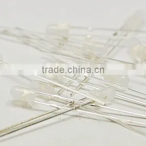 Green LED Diode 3MM Round With Domed Top Light Emitting Diode ( Lens Color Diffused White ) thumbnail-1