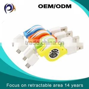 Promotional Retractable Micro USB Cable Data&Charging USB to Micro USB Adapter thumbnail-1