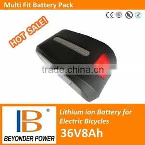 Rear Carrier High Quality li Ion 36V8Ah/10ah Battery Made by 3.7v Rechargeable Battery thumbnail-1