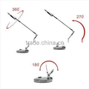 Dimmable 6W LED Table Desk Lamp Light Touch Sensor Fleible Rotatable Foldable LED Book Reading Lamp Adjustable Brightness thumbnail-4