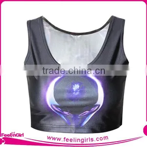 Wholesale Cheap Latest Design Blank Summer Crop Tops for Women thumbnail-1