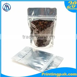 Half Aluminum Foil and Half Transparent Stand up Pouch With Ziplok thumbnail-5