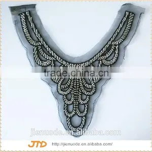 Gold Supplier Beaded Patch For Garment thumbnail-1