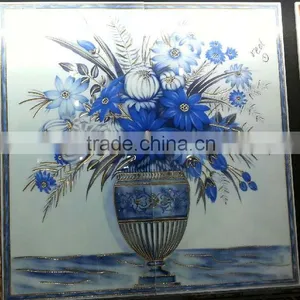 Ceramic Interior Decration With Blue Flower Porcelain Carpet Tiles thumbnail-1