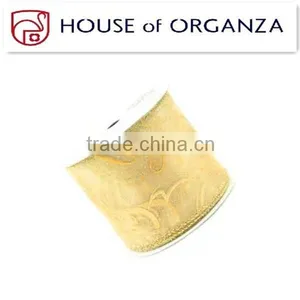 2014 Beautiful and Gold Organza Chrismas Ribbon for Chrismas thumbnail-1