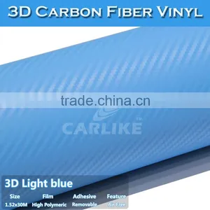 Blue 3D Sticker Carbon Fiber With Air Bubble Free thumbnail-6
