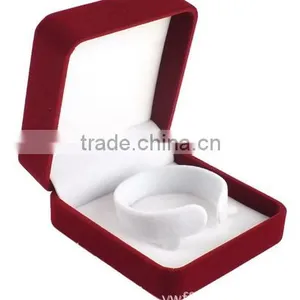 2015 Hot Sale Jewlery Set Box Velvet Flannelette Flocking Custom Bracelet thumbnail-1