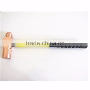 Non Sparking 2lb Beryllium Copper Ball Peen Hammer thumbnail-1