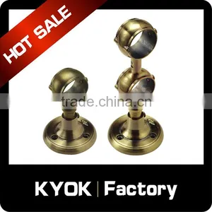 KYOK 28mm Double Gloss White Metal Curtain Pole,Wall Brackets 25*25mm Size Curtain Pole Curtains Accessories thumbnail-1