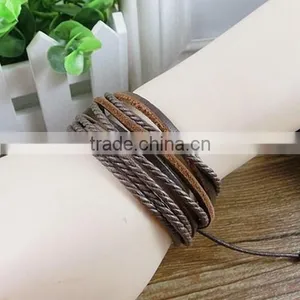 Leather Wrap Bracelet Braided Leather Bracelet Teen Leather Bracelet thumbnail-1