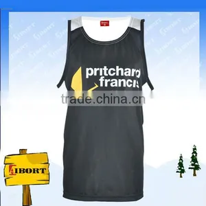SUB-37-1 Black Color Sublimation Printing Basketball Jersey thumbnail-1