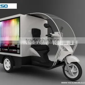 Electric/ Gasoline Type Advertising Tricycle With Two Speakers and Two Sided Rolling Lightbox: YES-M1 thumbnail-2