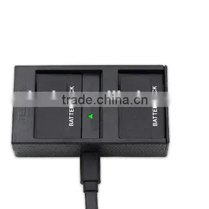 Telesin Hot Selling Dual Battery Charger for Xiaomi Yi Sport Camera thumbnail-1