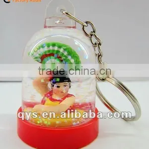 Spain Fan Dancer Acrylic Liquid Key Chain thumbnail-1
