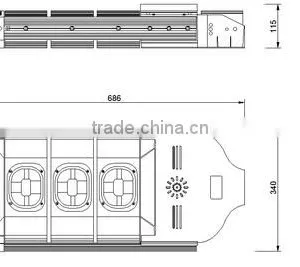 Latest Design High Power Vxzwr LED Street Light 180 Watt thumbnail-5