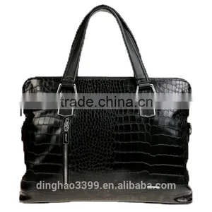Hot Sell Briefcase Black Leather Handbag Business Fashion Tote Bag thumbnail-1