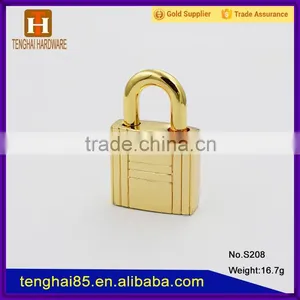 Zinc Alloy Light Gold Handbag Accessory Lock for Purse thumbnail-1