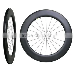 700C Carbon 88mm Wheels Rim, Chinese High Performance Carbon Wheel 88mm Clincher, 88mm Carbon Road Bike Wheels Clincher thumbnail-3