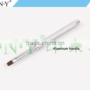 ANY Nail Art Beauty Care Metal Handle Flat Head Nail Brush UV Gel Nails thumbnail-2