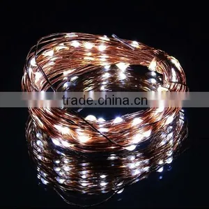 10M 33Ft 100 Leds Starry Copper Wire Warm White LED Lights + DC Power Supply thumbnail-3