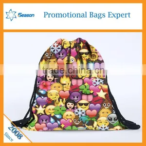 New Recycle Custom 600d Polyester Emoji Backpack Emoji Bag thumbnail-4