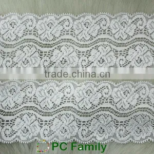6.8cm White Stretch Lace thumbnail-2