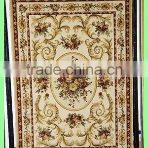 Floral Red Wilton PP Hotel Rooms Carpet Designs With High Quality thumbnail-2