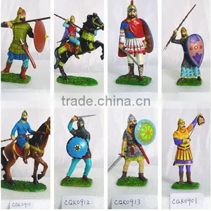 Metal Painting Knight Armor, Colored Soldier Figurines, Painted Warrior thumbnail-1