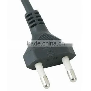 Korea Power Cord 2 Pins Non-Rewirable Power Plug 2.5A/250V~ thumbnail-1
