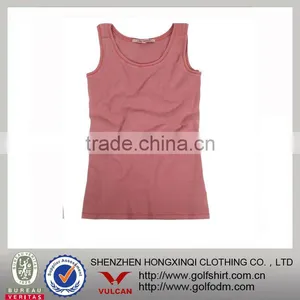 Natural Bamboo Lycra Strech Ladies Tank Top Red Color thumbnail-1