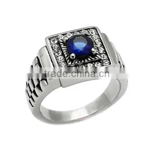 Dongguan Jewelry Casting cz Stainless Steel Rings China Factory Direct Wholesale Jewelry Stainless Steel cz Ring thumbnail-3