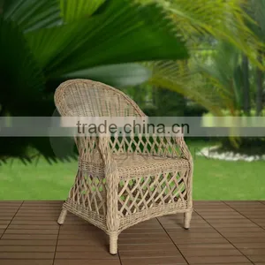 Waterproof Weaving Antique Rattan Chairs for Garden thumbnail-1