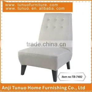 Wooden Sofa Chair for Coffee,Fabric Surface,6 Buttons on Back,TB-7482 thumbnail-1