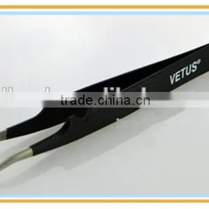 ESD Series Black Anti-static Stainless Steel Tweezers thumbnail-6