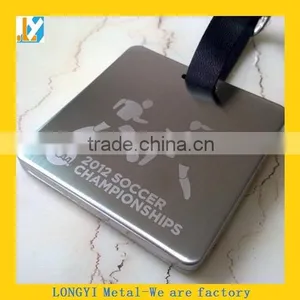 Custom Wholesale Metal Luggage Tags With Leather Supplier's Choice thumbnail-3