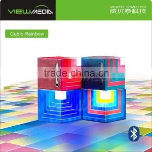 High Quality Led Disco Light Bass Audio Cube Bluetooth Round Speaker thumbnail-2