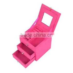 High Quality Faux Suede Factory Price Custom Ring Box thumbnail-5