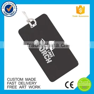 Handbag Pvc Logo, Bag Round Rubber Tag,plastic Name Tag thumbnail-1