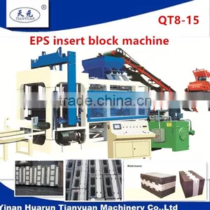 Eps Insulated Thermal Concrete Hollow Block Making Machine QT8-15 thumbnail-1