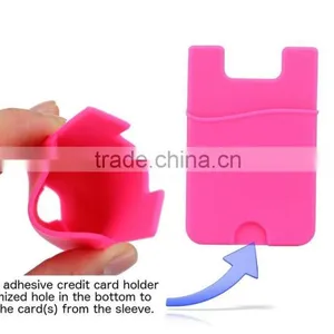 Universal Silicon Card Pouch for Mobile Phones thumbnail-5