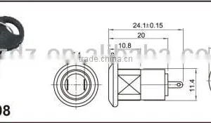12mm Electrical Key Switch,key Switch 12v,metal Touch Key Switch thumbnail-5