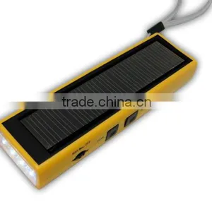 Portable Solar Flashlight Radio & Solar Charger (XLN-812B) thumbnail-1