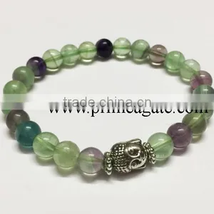 Wholesale Fashion Agate Stone Natural AAA Multiflourite Buddha Bracelet thumbnail-1