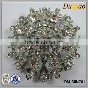 Elegant Metal Rhinestone Brooch for Wedding thumbnail-2