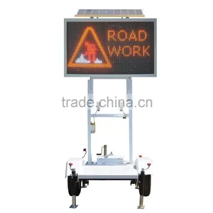 Solar Power Trailer Color Message Sign thumbnail-2