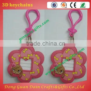 USA Wholesales Designs 3D Cartoons Ruber Pvc Keychains thumbnail-3