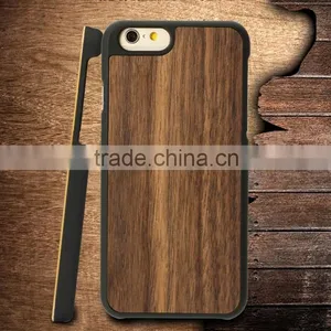 Eco-Friendly Natural Wood Phone Case PC Walnut Wood for IPhone 6/6S thumbnail-1