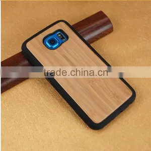 OCASE High Quality TPU Wood Back Cover Case for Samsung Galaxy S6 Edge for Samsung Galaxy S6 Case thumbnail-4