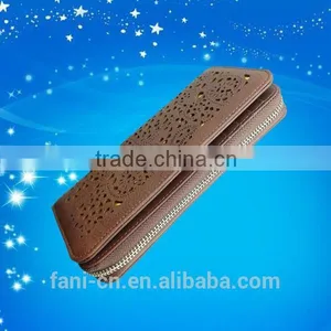2015 Hot Selling Laser Hollow Out Design Leather Clutch Purse for Women/girls/ladies thumbnail-3